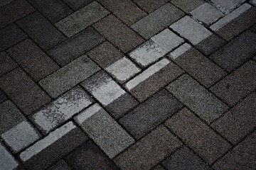 Black and White Pavement