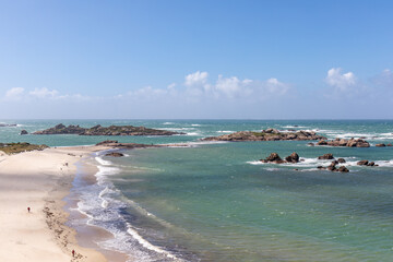 Fototapeta premium Beach of Tregastel, Cotes d'Armor, Brittany, France
