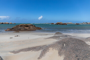 Beach of Tregastel, Cotes d'Armor, Brittany, France