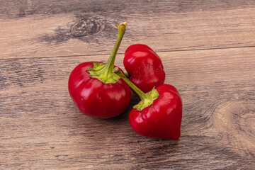 Red hot spicy cherry pepper