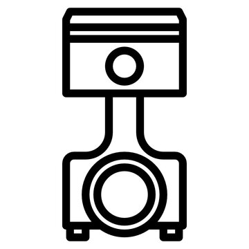 recommend clip art: Piston line icon