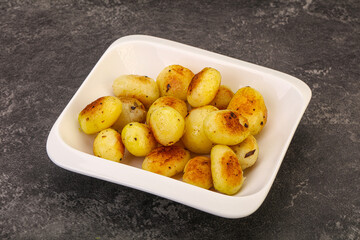 Roasted baby potato in the bowl