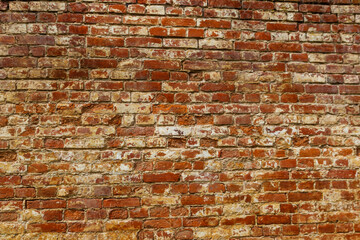 Naklejka premium Background of the old red brick wall