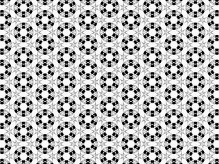 Floral background with round geometric
