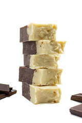 Photo still life chocolate natural handmade soap