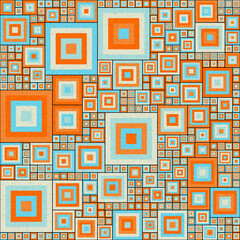 Abstract Geometric Pattern generative computational art illustration