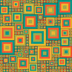 Abstract Geometric Pattern generative computational art illustration