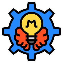 gear line icon