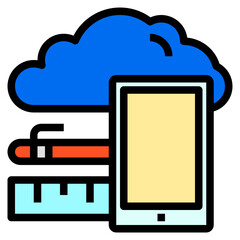 smartphone line icon