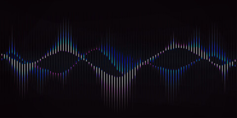 sound waves equalizer music vibration frequency beat spectrum background wallpaper - 440646239