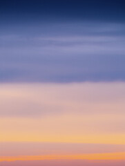 sunset sky with clouds