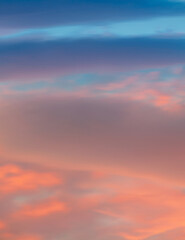 Fototapeta premium sunset sky with clouds background pattern