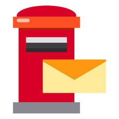 mail flat icon