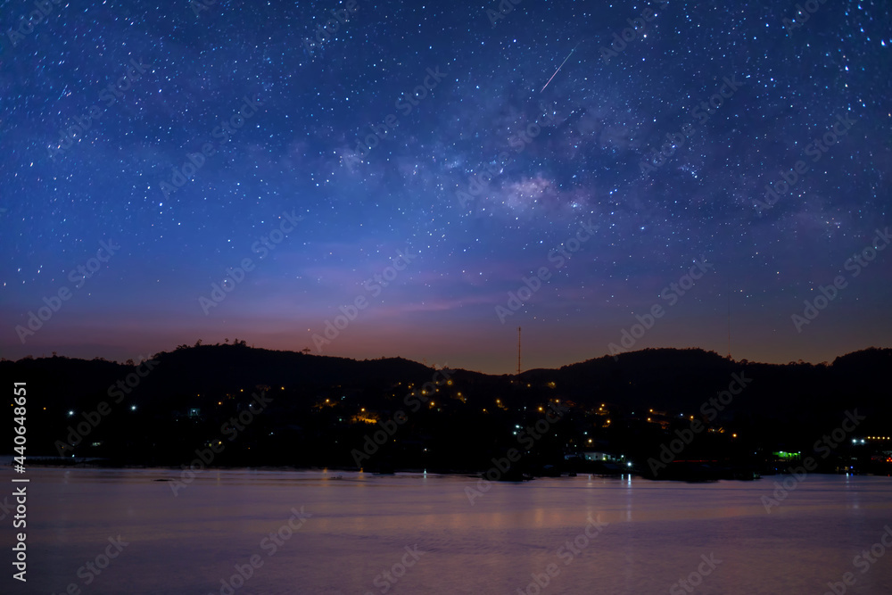 Canvas Prints milky way galaxy at night. image contains noise and grain due to high iso. image also contains soft 