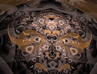 Imaginatory fractal background generated Image