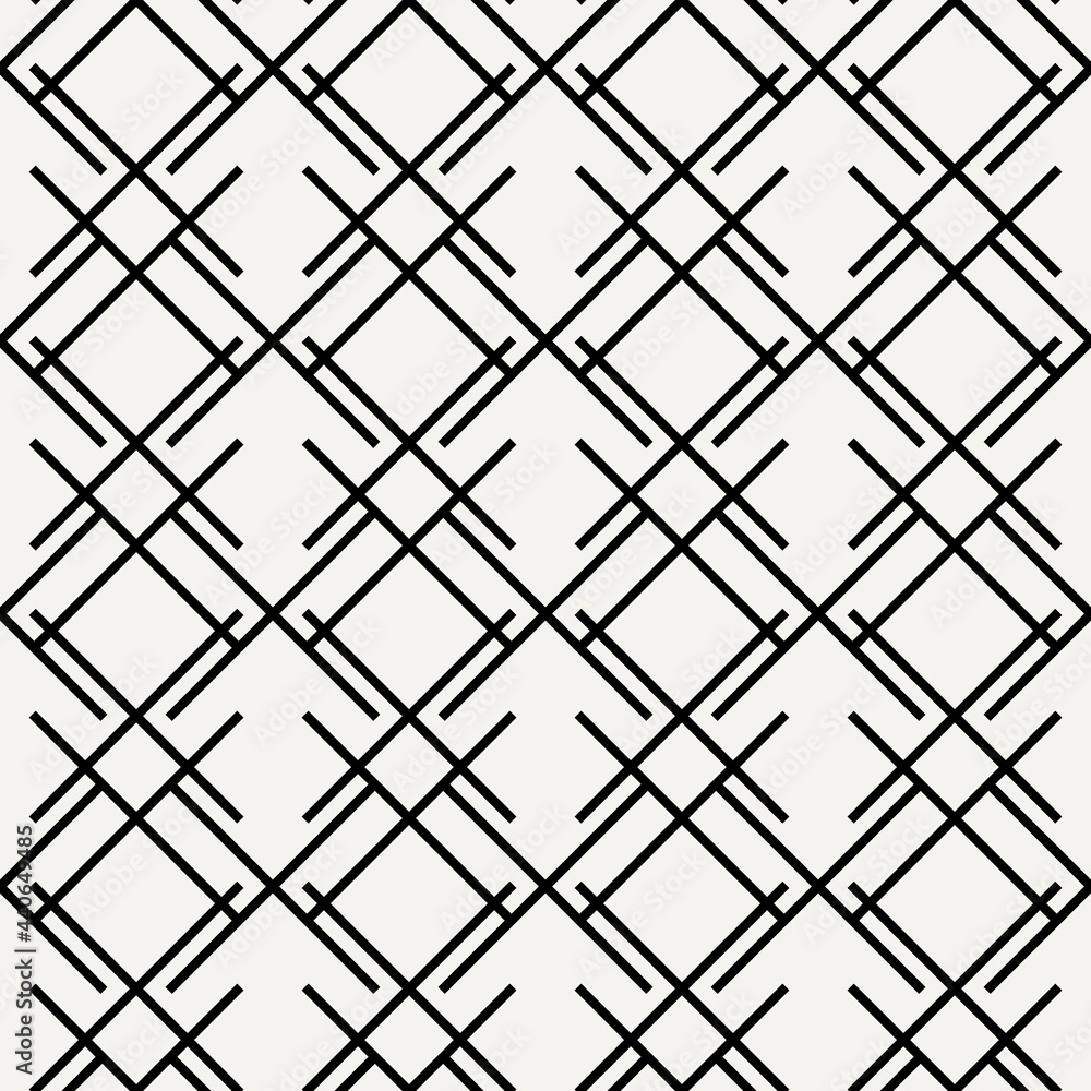 Aufkleber diagonal sticks ornament. vector seamless stricks pattern.