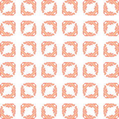 Geometric vector pattern with Pale yellow  color with red dots. simple ornament for wallpapers and backgrounds.