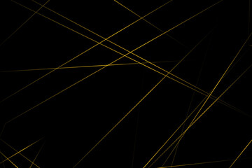 Abstract black with gold lines, triangles background modern design. Vector illustration EPS 10.