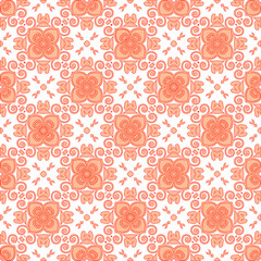 Geometric vector pattern with Pale yellow  color with red dots. simple ornament for wallpapers and backgrounds.