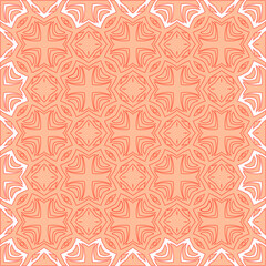 Geometric vector pattern with Pale yellow  color with red dots. simple ornament for wallpapers and backgrounds.