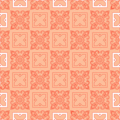 Geometric vector pattern with Pale yellow  color with red dots. simple ornament for wallpapers and backgrounds.