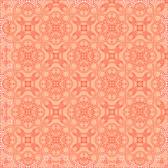 Geometric vector pattern with Pale yellow  color with red dots. simple ornament for wallpapers and backgrounds.