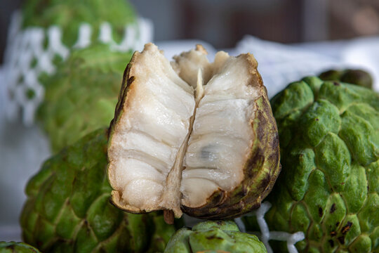 Opened Sugar apple or Fruta de Conde [Earl Fruit]