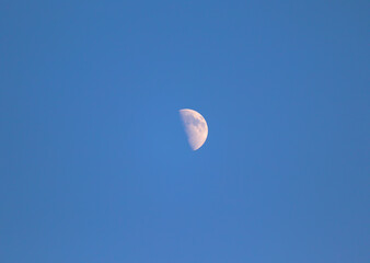 moon seen during the day