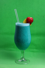 mocktail with ice in a glass