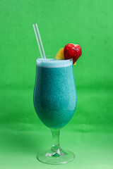 mocktail with ice in a glass