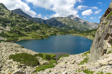Fish Banderitsa lake at Pirin Mountain, Bulgaria