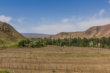 Mountain valley in northern Tajikistan
