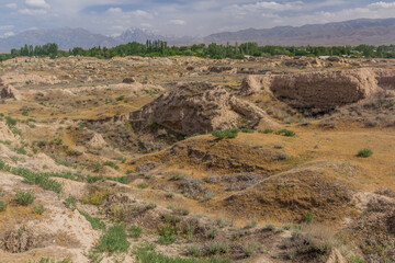 Ruins of Ancient Penjikent in Tajikistan
