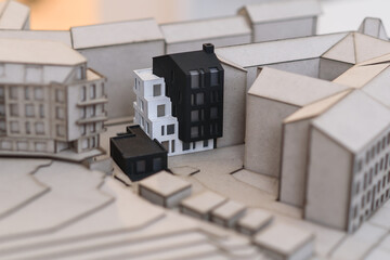 Architectural detailed layout of the future residential quarter.