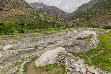 Urech valley near Artush village in Fann mountains, Tajikistan