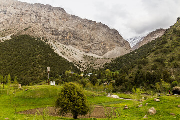 Artuch Alplager hut in Fann mountains, Tajikistan