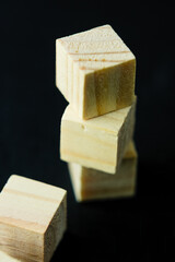 Wooden cubes