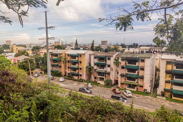 View from Mirador Sur park in Santo Domingo, capital of Dominican Republic.