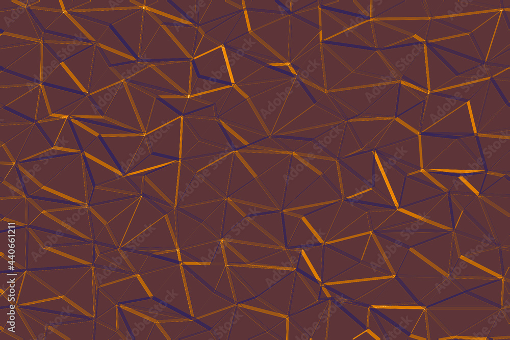 Aufkleber beautiful illustration with lines and triangular shapes on a red-ish background