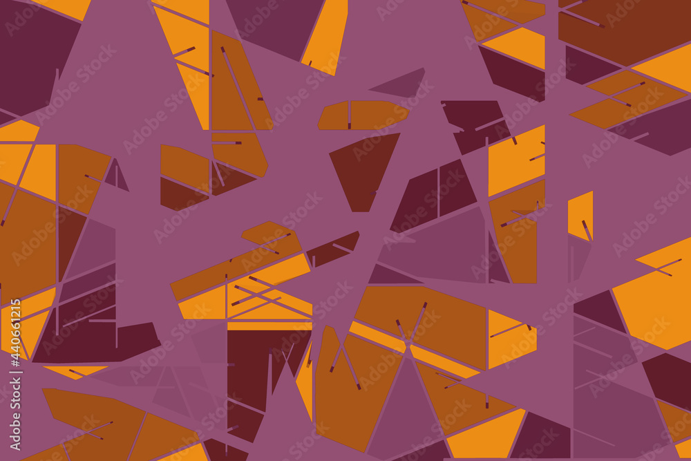 Aufkleber bakground with red and orange triangular shapes on it