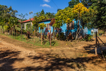 Houses in El Limon village, Dominican Republic