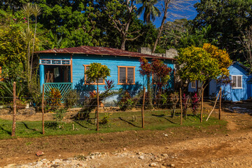Houses in El Limon village, Dominican Republic