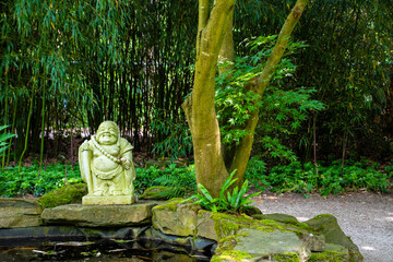 Kasteeltuinen Arcen, Limburg, The Netherlands - June 20, 2021. Beautiful Park with asian garden in the old Castle Garden of Arcen