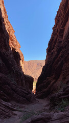 Red rocks. National park. Low Angle View Of Mountain Against Cloudy Sky	
