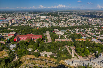 Aerial view of Osh, Kyrgyzstan