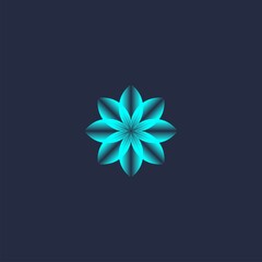 logo flower design. modern and creative design