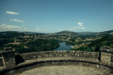 View point in the Douro River in the Aveiro District, Portugal.