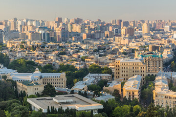 Fototapeta na wymiar Aerial view of Baku, Azerbaijan