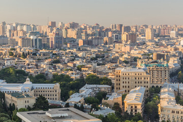 Aerial view of Baku, Azerbaijan