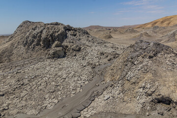 Mud volcano in Gobustan (Qobustan), Azerbaijan